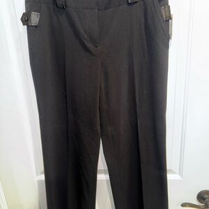 NWT Black Women's Pants with satin details